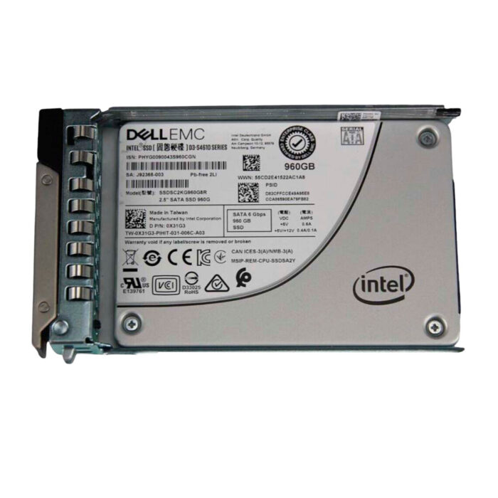 DISCO DURO PARA SERVIDOR DELL 960GB SATA 2.5" 6Gb/s MU SSD SFF